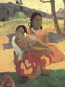 Paul Gauguin When will you Marry (Nafea faa ipoipo) (mk09) oil painting on canvas
